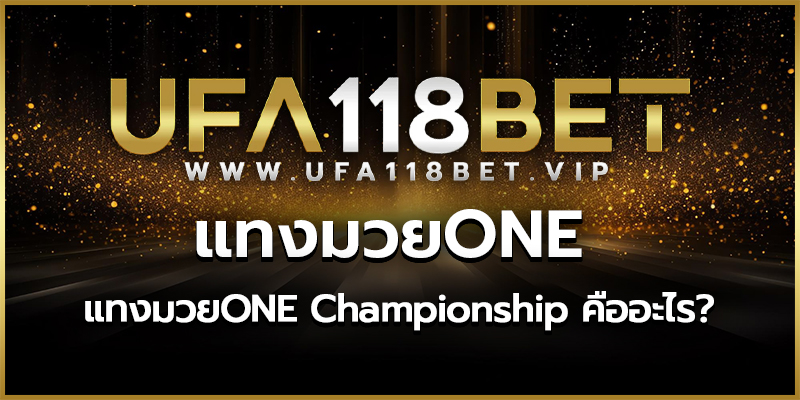 แทงมวยONE Championship คืออะไร?